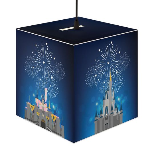 Discover Fireworks Castle Cube Accent Lamp