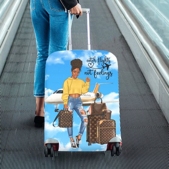Discover Black Girl Diva Luggage Cover