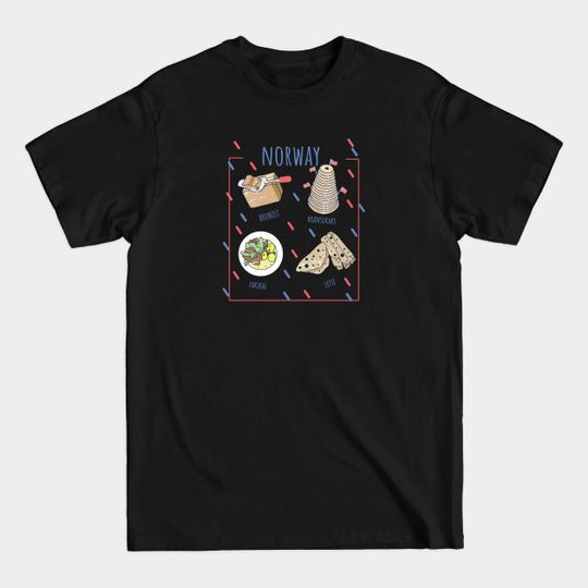 Discover Norwegian Food - Norway - T-Shirt