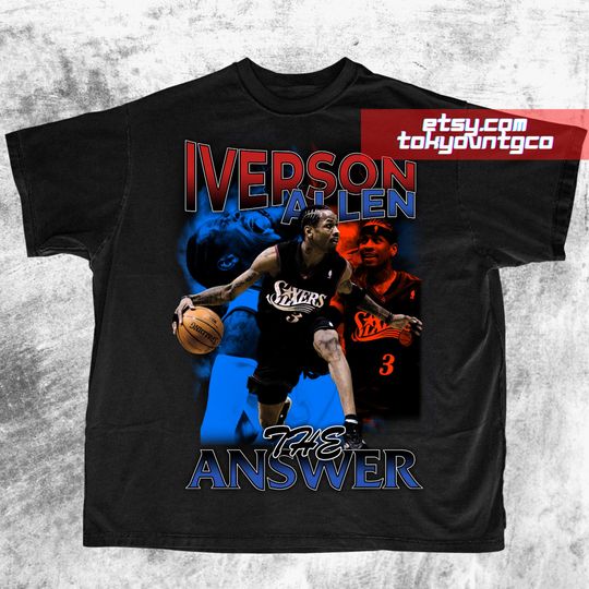 Discover Allen Iverson Tee / Allen Iverson Vintage Tshirt