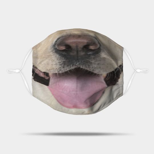 Discover Cute Labrador Retriever Face Mask