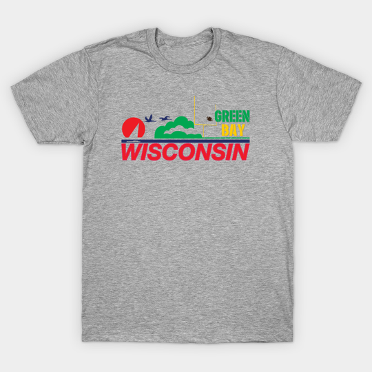 Discover Wisconsin License Plate Green Bay - Green Bay - T-Shirt