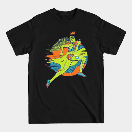 Discover Tetradic No 1 Track and Field Runner - Track And Field - T-Shirt