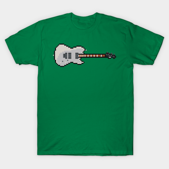 Discover Pixel Silver Contemporary Tele Guitar - Music - T-Shirt