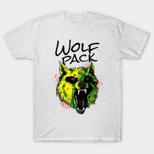 Discover Angry Wolf Wolf Pack Wild Animal - Saying Motive - T-Shirt