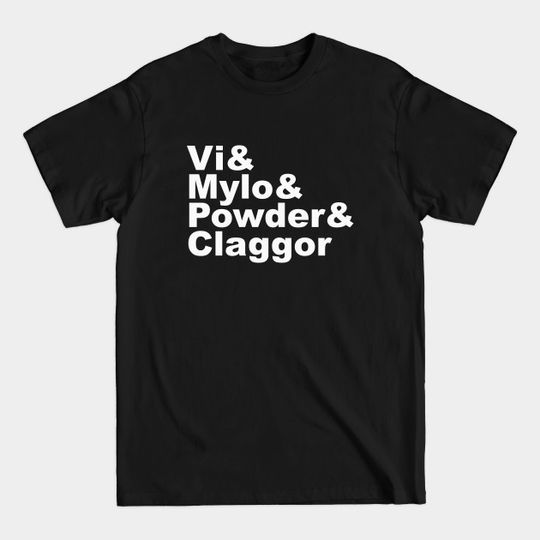 Discover Vi, Mylo, Powder & Claggor - Arcane Characters T-Shirt