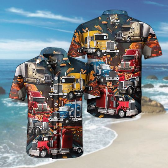 Discover Colors Truck Hawaiian Shirt