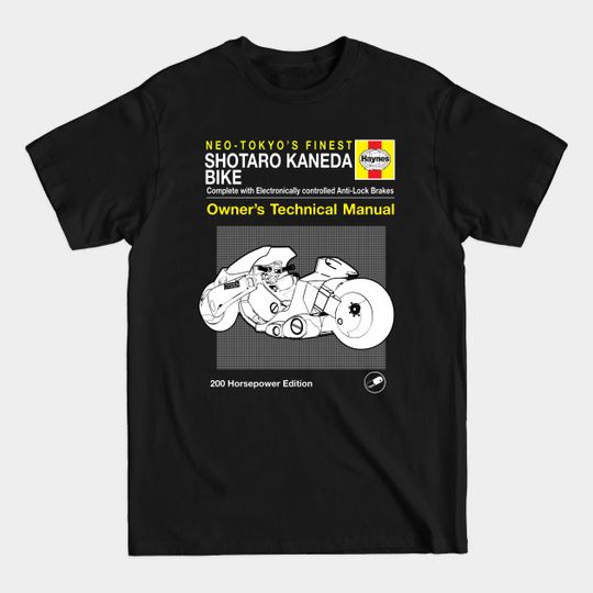 Discover Shotaro Kaneda Bike Haynes Manual Akira - Akira - T-Shirt
