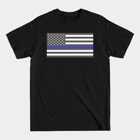 Discover Thin Blue line Flag - Thin Blue Line Flag - T-Shirt