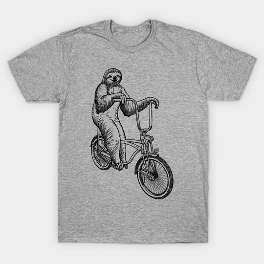 Discover Sloth Riding Bike - Biking - T-Shirt