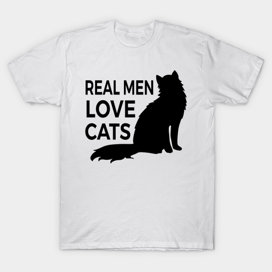 Discover real man love cats - Real Men Love Cats - T-Shirt