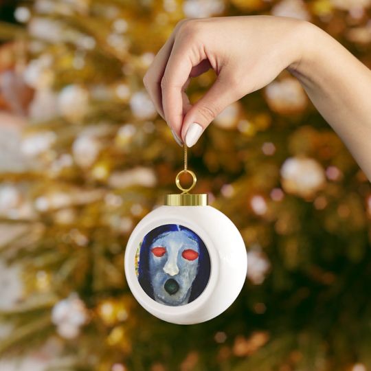 Discover Christmas Ball Ornament Screaming Essence
