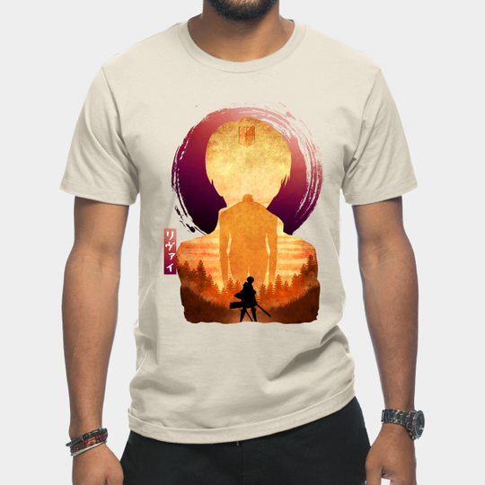 Discover Minimalist Silhouette Levi - Attack On Titan - T-Shirt