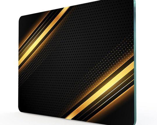 Discover Black and Gold Glass Cutting Board Mother's Day Gift Office Kitchen Decoration