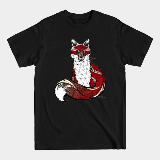 Discover Patterned Fox - Fox - T-Shirt
