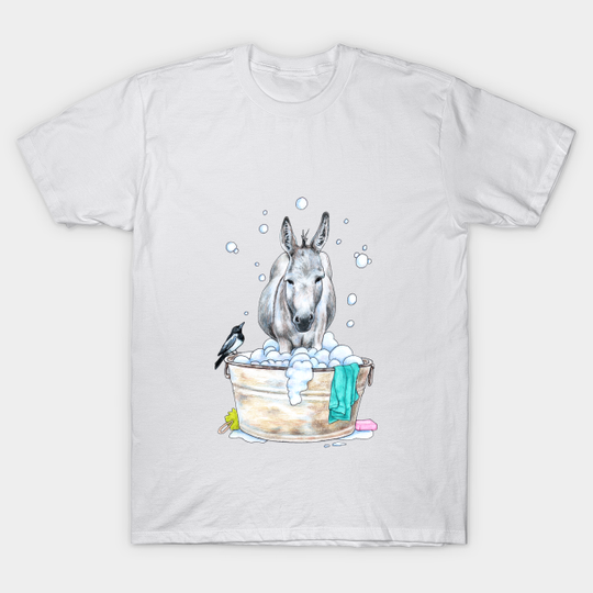Discover Bubble Bath Burro - Donkey - T-Shirt