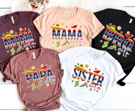 Discover Family Squad Cinco De Mayo Three Esta Family Shirt