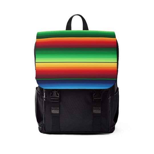 Discover Mexican Serape Unisex Casual Shoulder Backpack