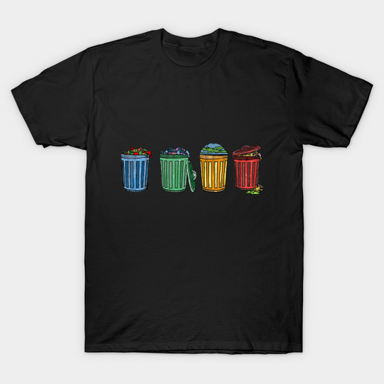 Discover Garbage Cans - Garbage - T-Shirt