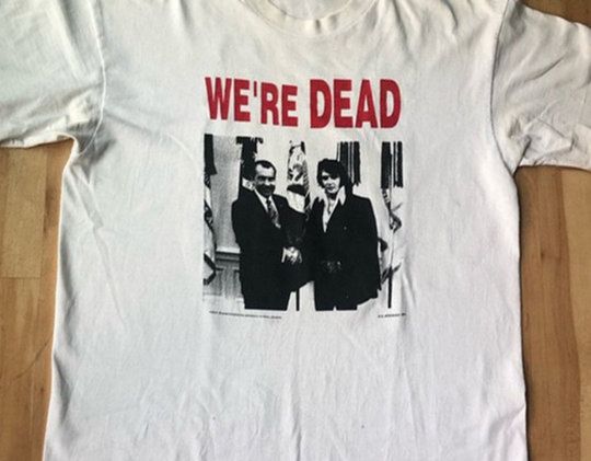 Discover We're Dead Elvis and Nixon Shirt Reproduction Shirt