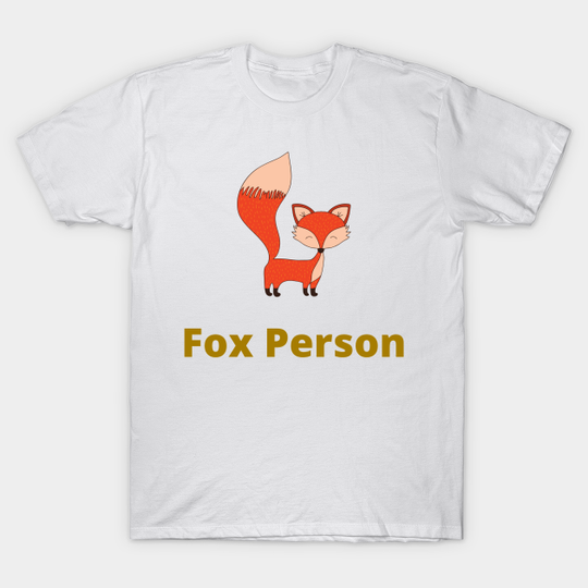 Discover Fox Person - Fox - Line - T-Shirt