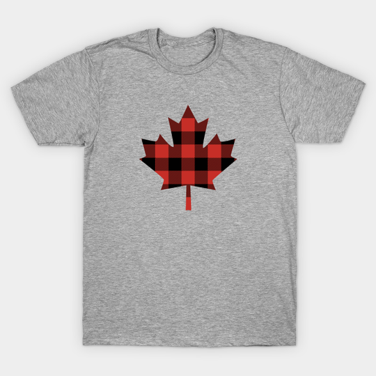 Discover Canada Maple Leaf Red Flannel Canadian - Canada - T-Shirt
