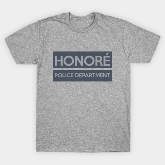 Discover The HONORÉ POLICE DEPARTMENT gear! - Death In Paradise - T-Shirt