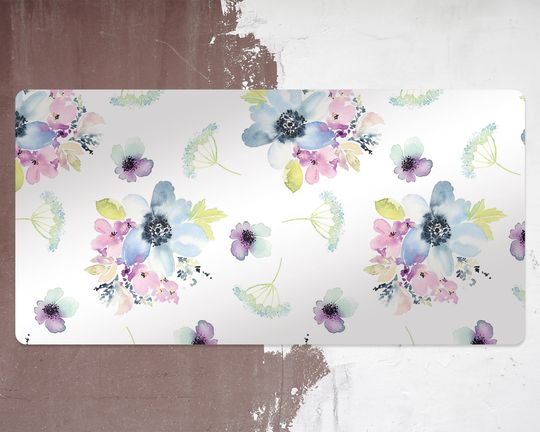 Discover Purple Flowers Desk Mats