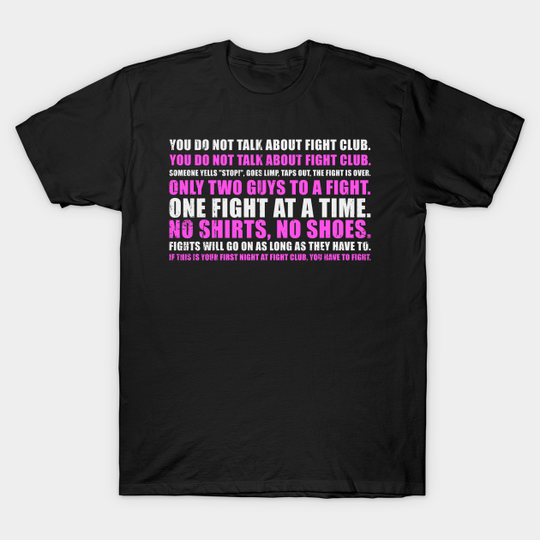 Discover Fight Rules - Fight Club - T-Shirt