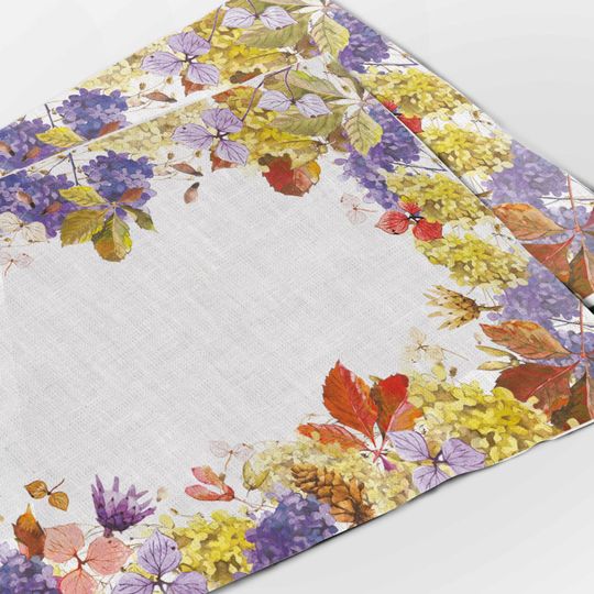 Discover Placemats set, Lovely Autumn, linen placemats