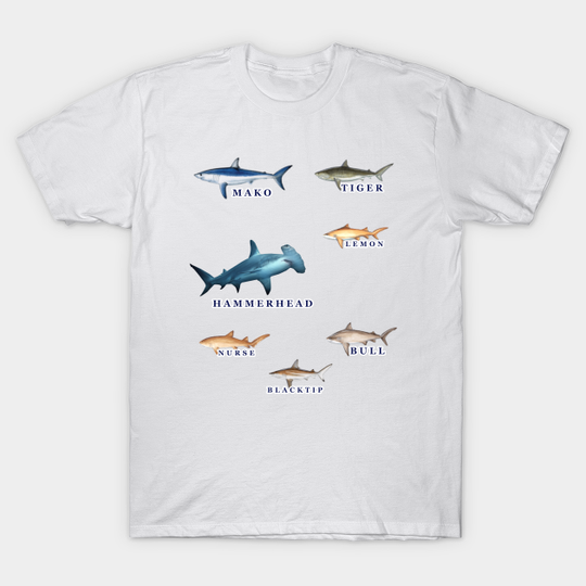Discover Favorite Florida Keys Sharks - Sharks Of The Florida Keys - T-Shirt