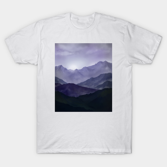 Discover Purple mountain landscape - Mountain Landscape - T-Shirt