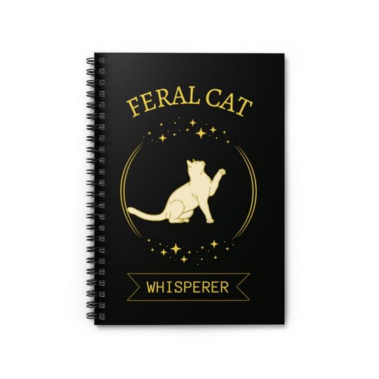Discover Feral Cat Whisperer Spiral Notebook - Ruled Line