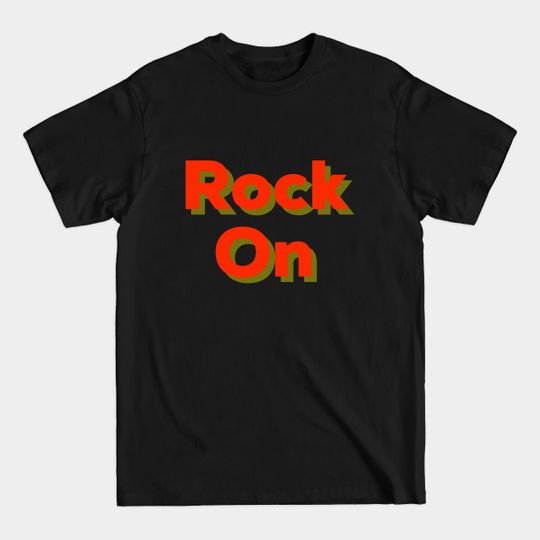 Discover Rock On 70s Style Glam Rock Music Design T-Shirt