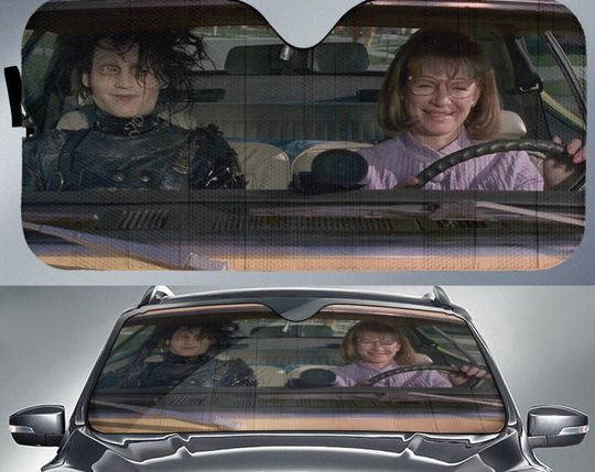 Discover Edward Scissorhands Car Sun Shade