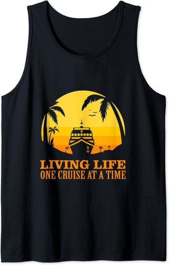Discover Living Life One Cruise At A Time Tank Top