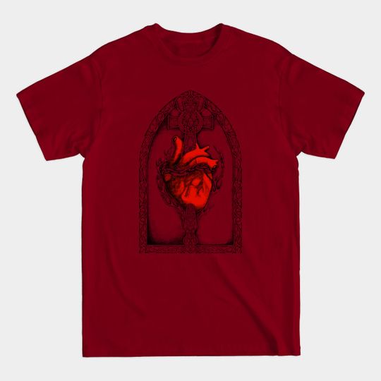 Discover Sacred Heart of Jesus Christ - Red Variant - Sacred Heart Of Jesus - T-Shirt