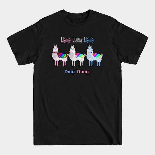 Discover Funny Llama Ding Dong Gift T-Shirt