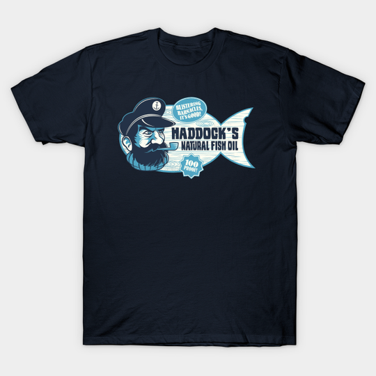 Discover Haddock's Natural Fish Oil - Tintin - T-Shirt