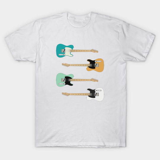 Discover T Style Electric Guitar Maple Pack - Guitar Sticker Pack - T-Shirt