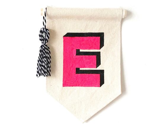Discover Wall Banner - Wall Hanging - Initial art