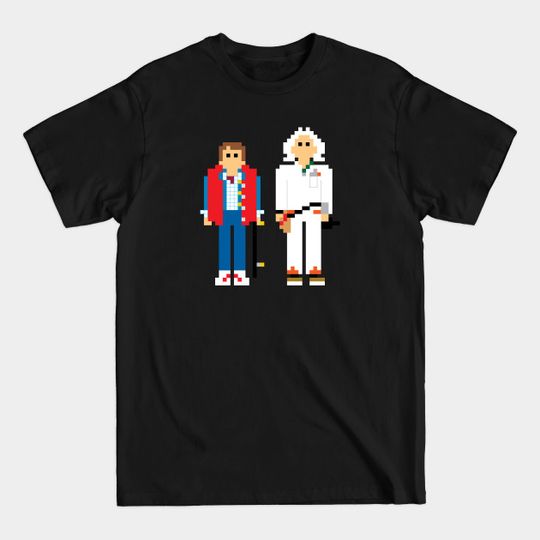 Discover gotta get back in time 1980 pixelated characters - Cult Movies - T-Shirt