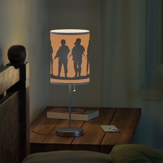 Discover Soldiers Lamp on a Stand,  Never Forgotten Night lamp, USA Marine