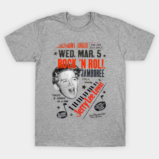Discover Jerry Lee Lewis Concert Poster distressed - Jerry Lee Lewis - T-Shirt