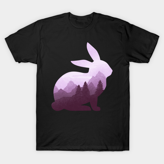 Discover Dramabite Rabbit Bunny Hare Double Exposure Surreal Wildlife Animal - Bunny - T-Shirt