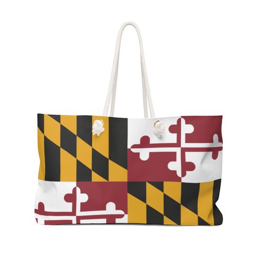 Discover Maryland Flag Weekender Bag