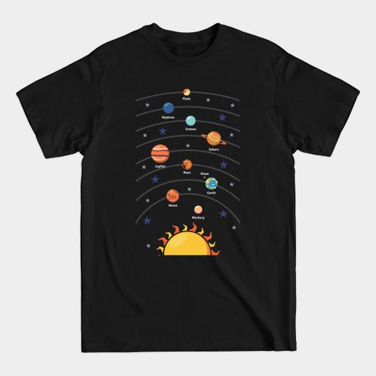 Discover Solar System with the Planets - Planets Of The Solar System - T-Shirt