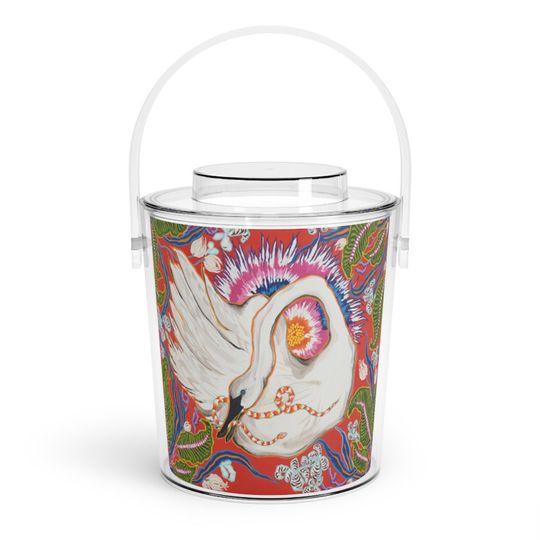 Discover Ice Bucket with Tongs