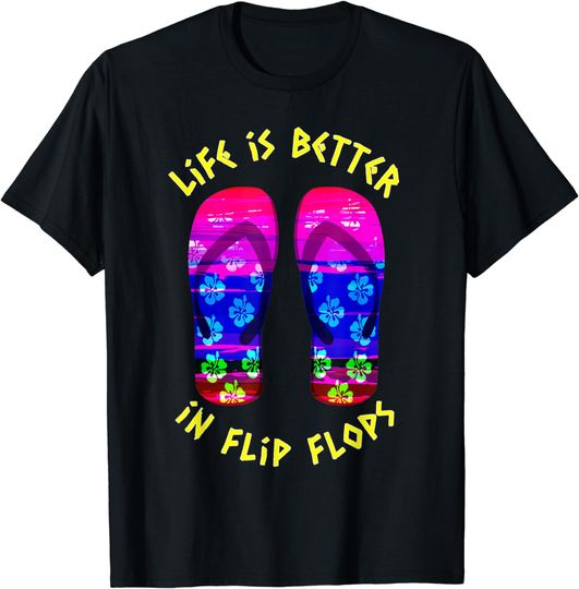 Discover Life is Better in Flip Flops T-shirt