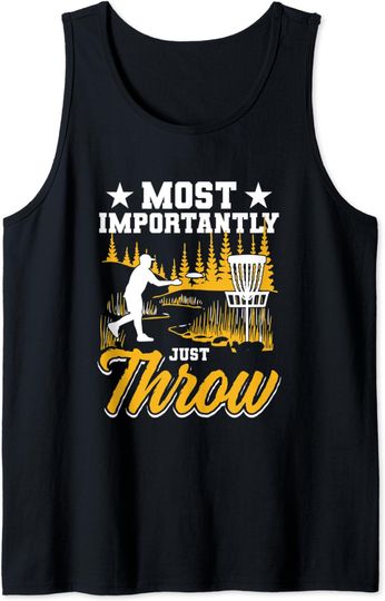 Discover Disc Golf Frisbee Golf I´m here to hit trees and curse Tank Top